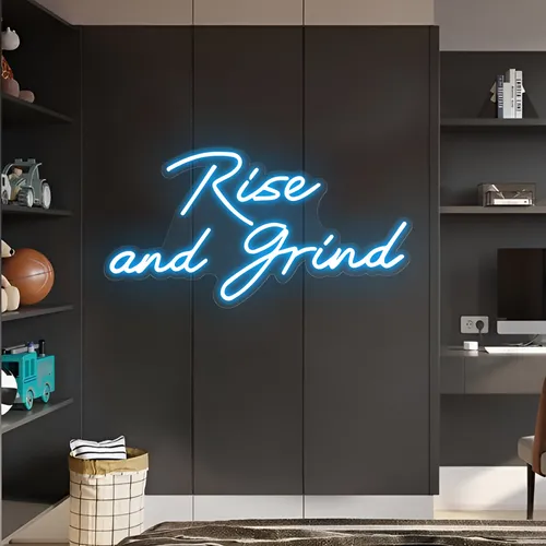 Rise and Grind Neon Sign - Imprint Now - CA