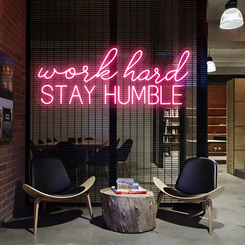 Work Hard Stay Humble Neon Sign - Imprint Now - CA