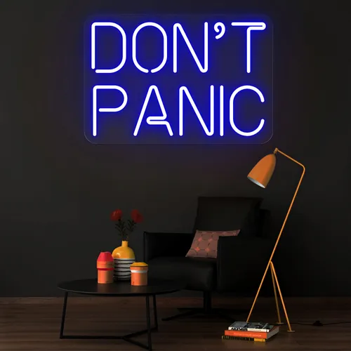 Don't Panic Neon Sign - Imprint Now - CA