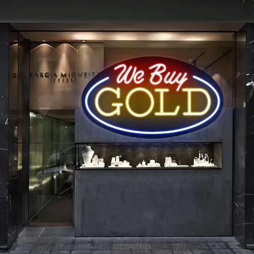 We Buy Gold Neon Sign - Imprint Now - CA