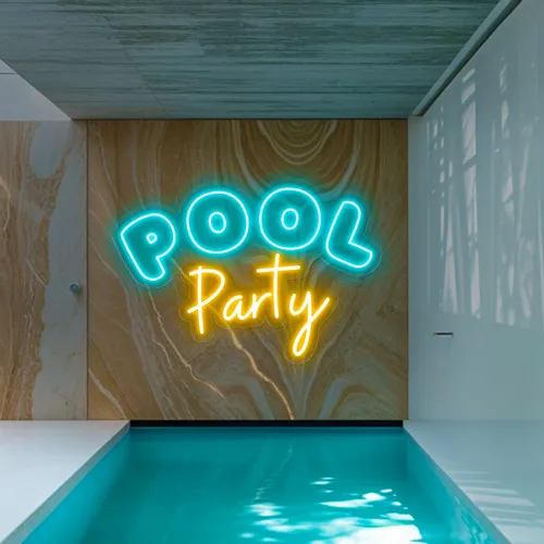 Pool Party Large Neon Sign - Imprint Now - CA