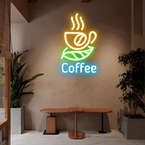 Café Glow Coffee Mug Neon Sign - Imprint Now - CA