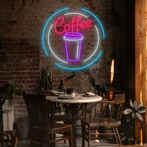 Custom Coffee Cup Neon Sign - Imprint Now - CA