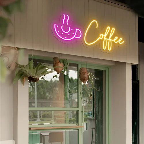 Donut Coffee Neon Sign - Imprint Now - CA
