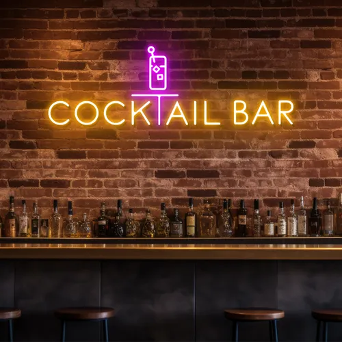 Bold Cocktail Bar Neon Sign - Imprint Now - CA
