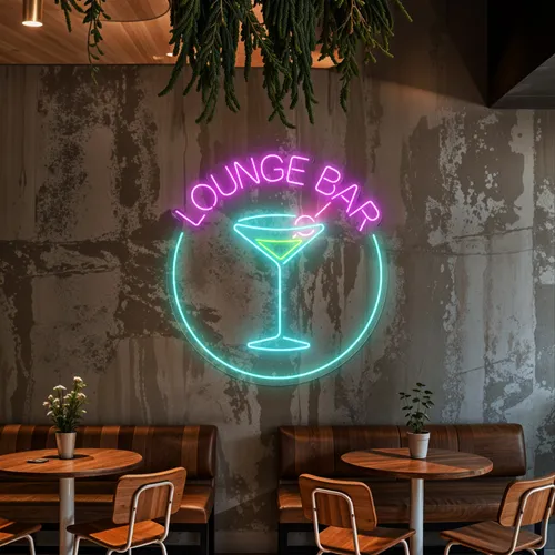 Martini Lounge Bar Neon Sign - Imprint Now - CA