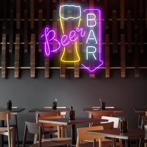 Lively Beer Glass Bar Neon Sign - Imprint Now - CA