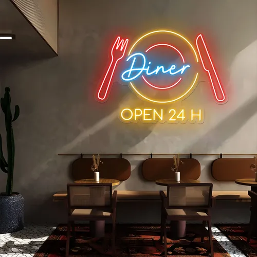Neon Diner Sign - Imprint Now - CA