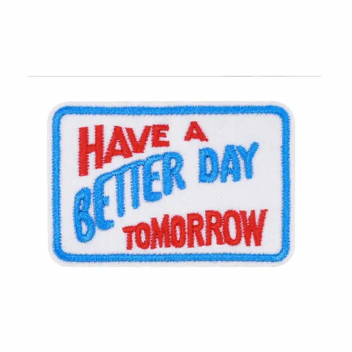 Red and Blue Have a Better Day Tomorrow Patch - Imprint Now - CA