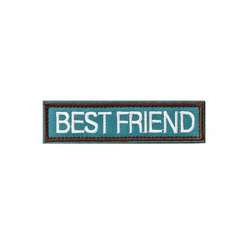 Blue and Brown Best Friend Patch - Imprint Now - CA