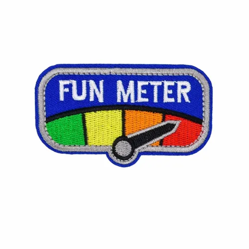Blue and Grey Fun Metre Patch - Imprint Now - CA