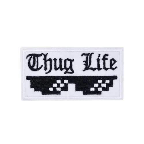 Black and White Thug Life Patch - Imprint Now - CA