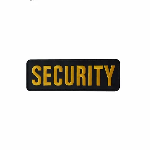 Black and Yellow Security Patch - Imprint Now - CA