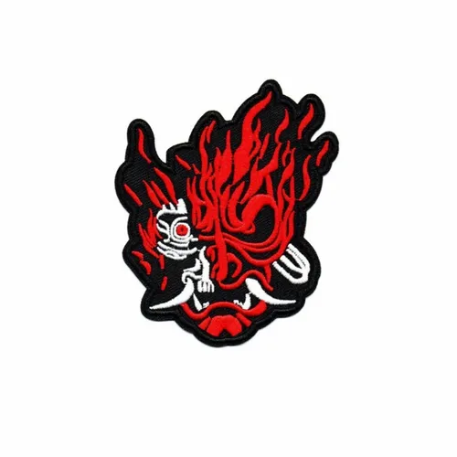 Red and White Oni Patch - Imprint Now - CA