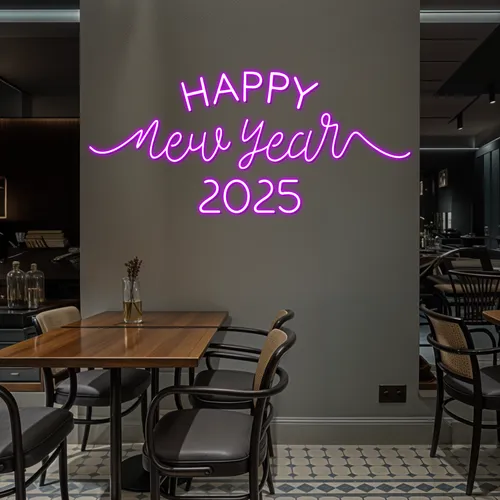 Happy New Year 2024 Neon Sign - Imprint Now - CA