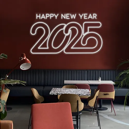 Frosty Happy New Year 2024 Neon Sign - Imprint Now - CA