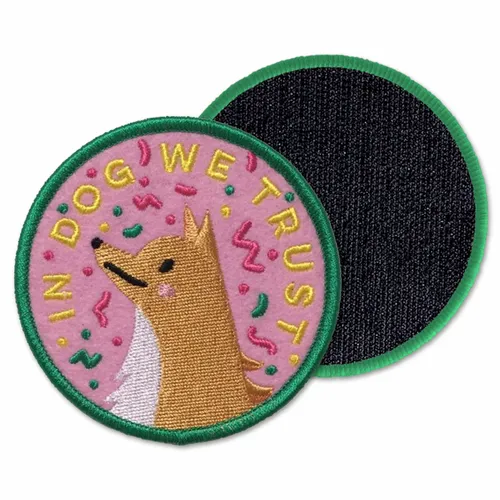 Round In Dog We Trust Velcro Patch - Imprint Now - CA