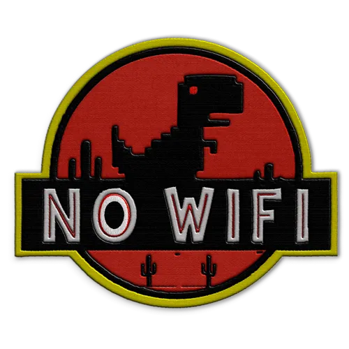 No Wifi Dino Hat Patch - Imprint Now - CA