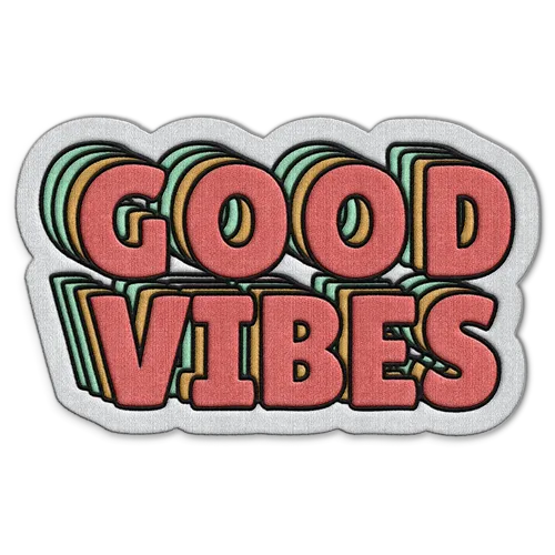 Good Vibes Hat Patch - Imprint Now - CA