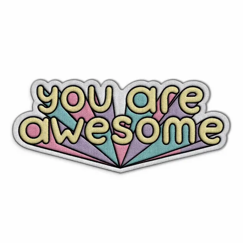 You Are Awesome Iron On Patch - Imprint Now - CA
