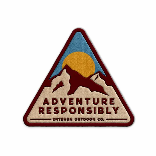 Triangle Adventure Responsibly Iron On Patch - Imprint Now - CA