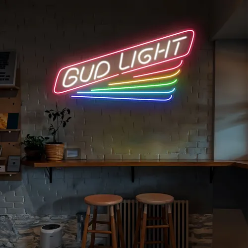 Rainbow Bud Light Neon Sign - Imprint Now - CA