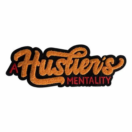 Hustler's Mentality Letterman Jacket Patch - Imprint Now - CA