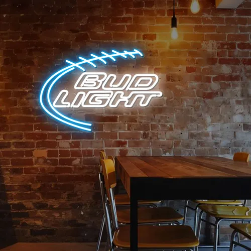 Football Bud Light Neon Sign - Imprint Now - CA