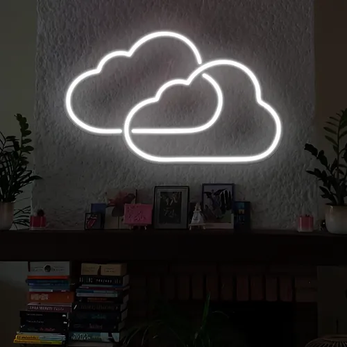 Twin Cloud Neon Signs - Imprint Now - CA