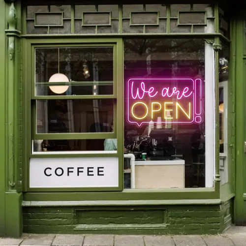 Striking Open Neon Sign - Imprint Now - CA