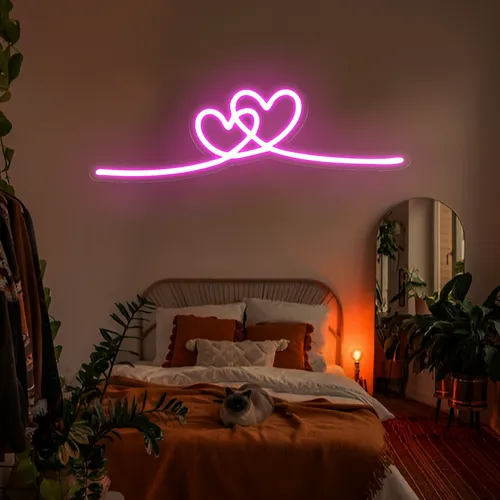 Infinity Heart Pink Neon Sign - Imprint Now - CA