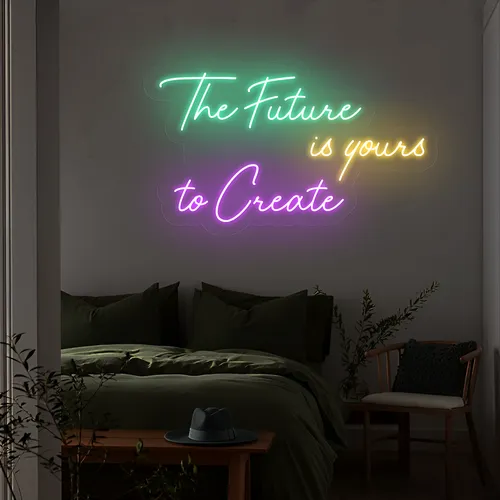 Visionary The Future is Yours to Create Neon Sign - Imprint Now - CA