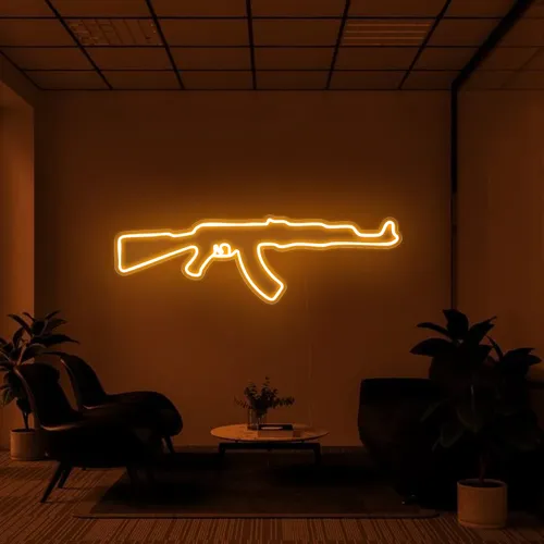 Cool Rifle Neon Sign - Imprint Now - CA