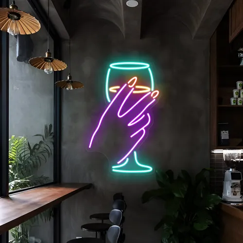 Chic Glass Neon Sign - Imprint Now - CA