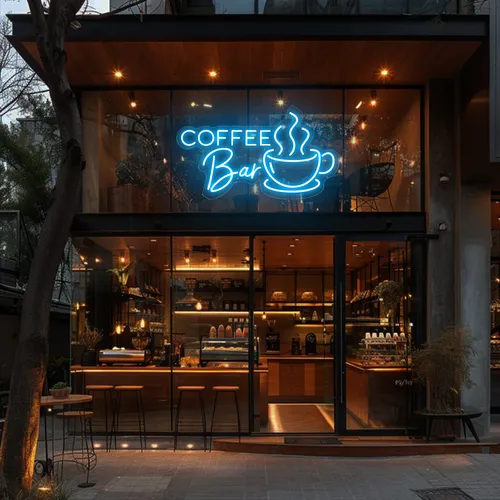 Coffee Bar Window Neon Sign - Imprint Now - CA