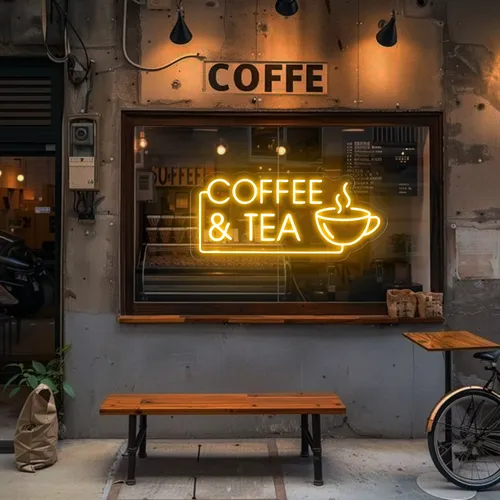 Coffee Tea Window Neon Sign - Imprint Now - CA
