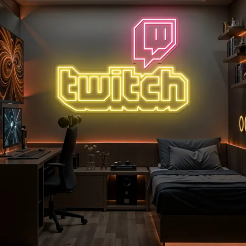 Twitch Bold Glow Neon Sign - Imprint Now - CA