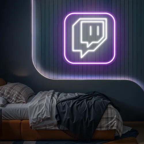 Twitch Logo Bedroom Neon Sign - Imprint Now - CA