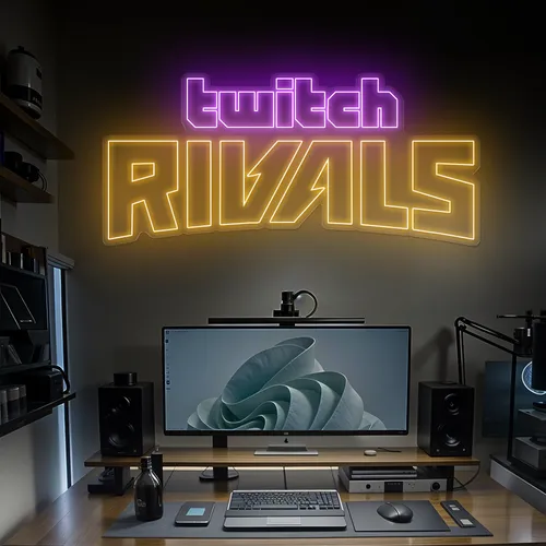 Twitch Rivals Gaming Setup Neon Sign - Imprint Now - CA
