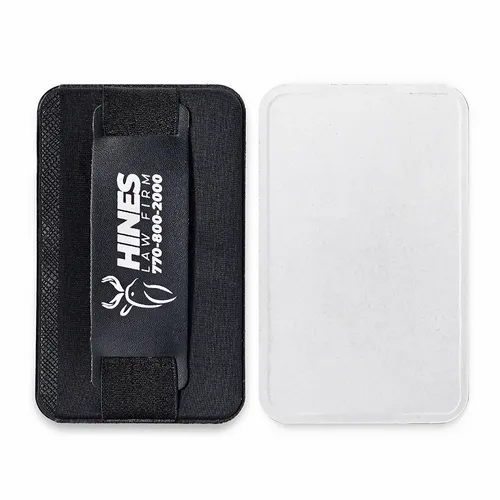 Leather Phone Wallet with Hand Grip - Imprint Now - CA