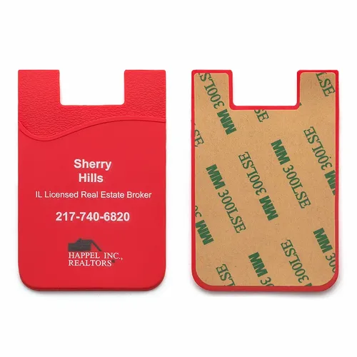 Silicone Phone Wallet Card Holder - Imprint Now - CA