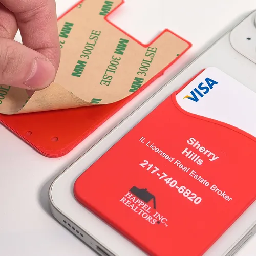 Silicone Phone Wallet Card Holder - Imprint Now - CA