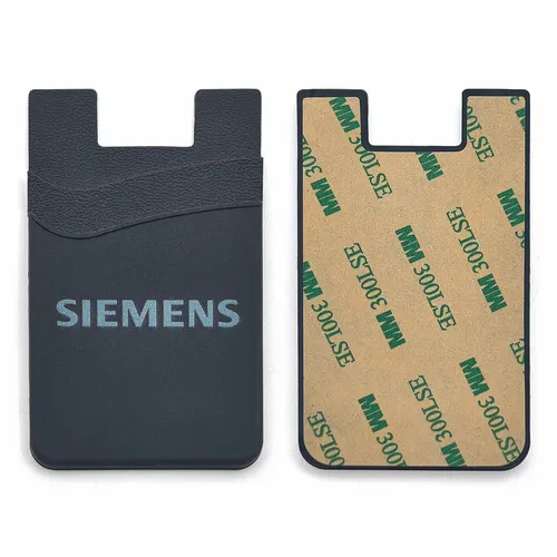 Silicone Phone Wallet Dual Card Holder - Imprint Now - CA