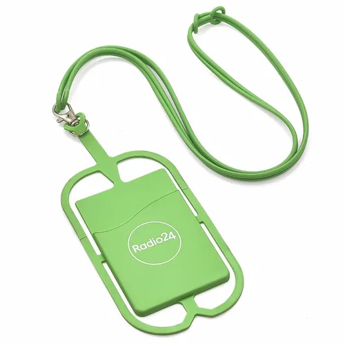 Lanyard Silicone Phone Wallet Holder - Imprint Now - CA