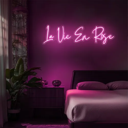 La Vie En Rose Neon Sign - Imprint Now - CA