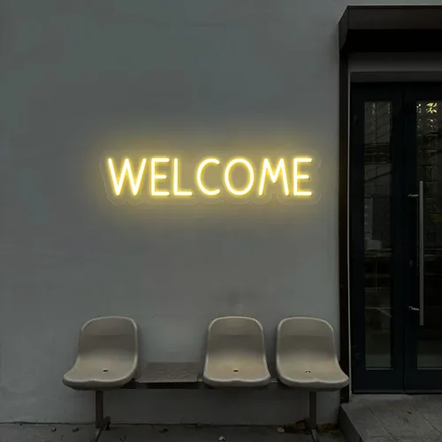 Welcome Block Neon Sign - Imprint Now - CA