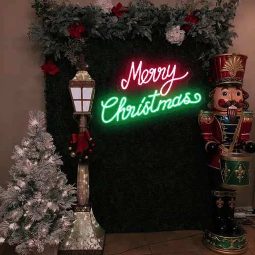 Merry Christmas Script Neon Sign - Imprint Now - CA
