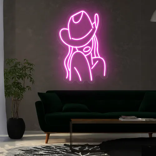 Mini Cowgirl Neon Sign - Imprint Now - CA