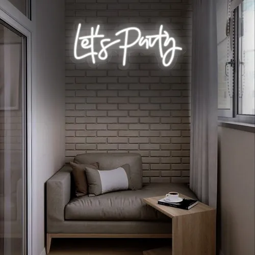 Mini Lets Party Neon sign - Imprint Now - CA