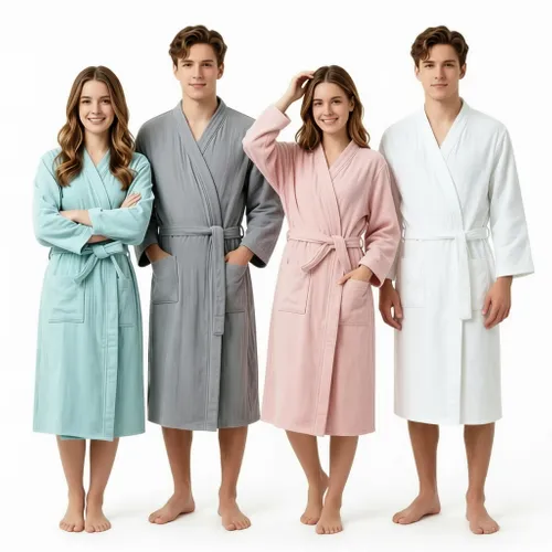 4 Layer Gauze Cotton Bathrobes - Imprint Now - CA